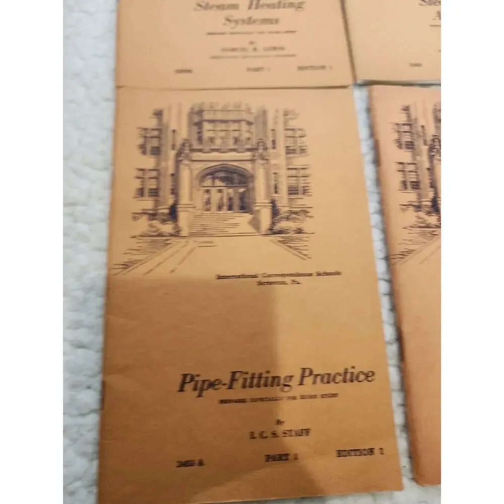 International correspondent schools Steam, Pipe Training Books From World War 2